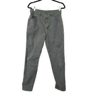 Vintage 90s Lee Woman's Sz 10/‎ 29 Green High Rise Tapered Leg Mom Jeans